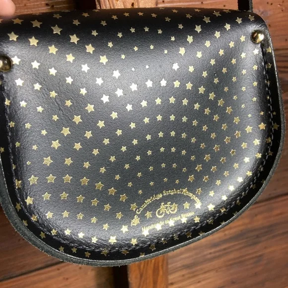 The Cambridge Satchel Company Black and Gold Crossbody Bag - Picture 5 of 5